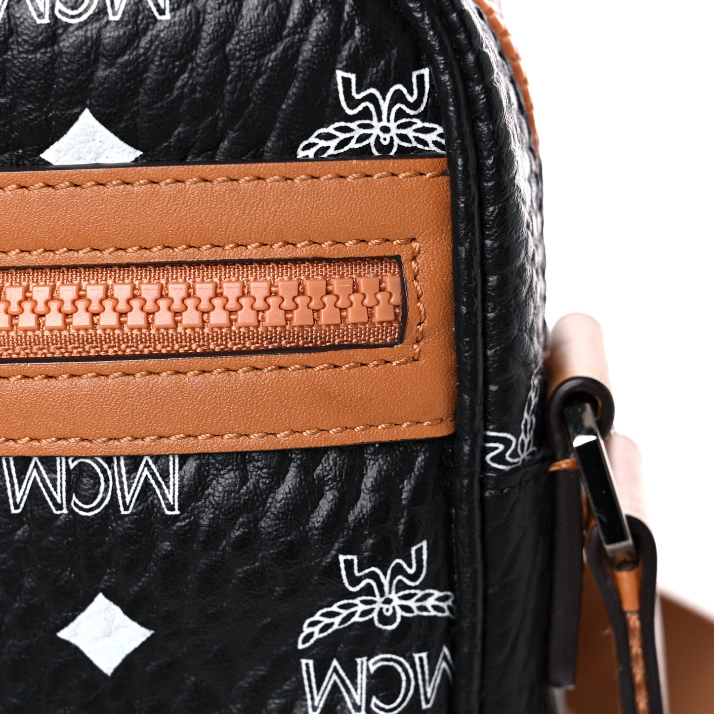 Visetos Camera Crossbody Bag Black Cognac