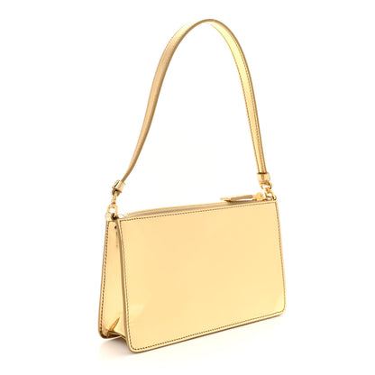 Prada Metallic Vitello Studded Mini Bag Platino 3 of 12