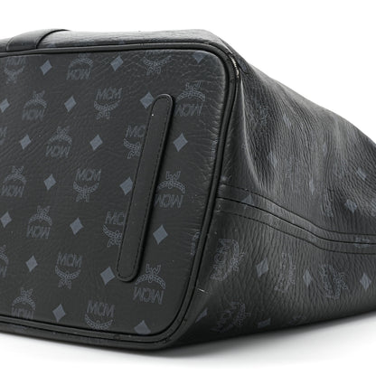 MCM Visetos Large Liz Reversible Shopper Tote Black 14 of 28