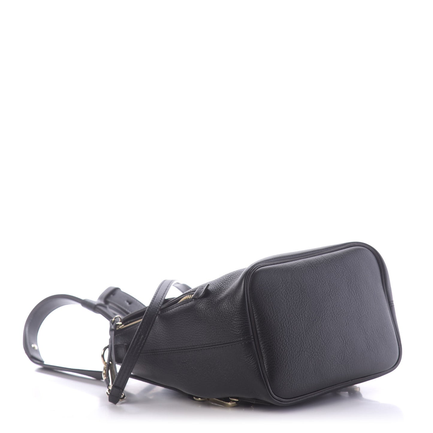 Suede Calfskin Small Faye Backpack Black