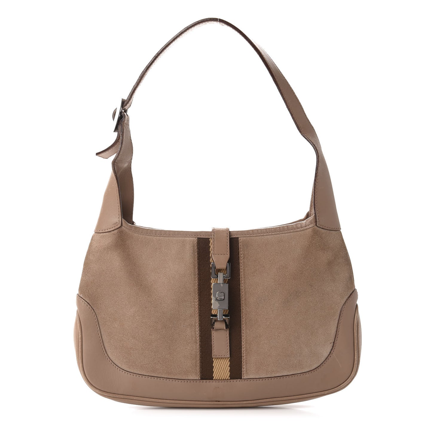 Suede Small Jackie O Hobo Tan