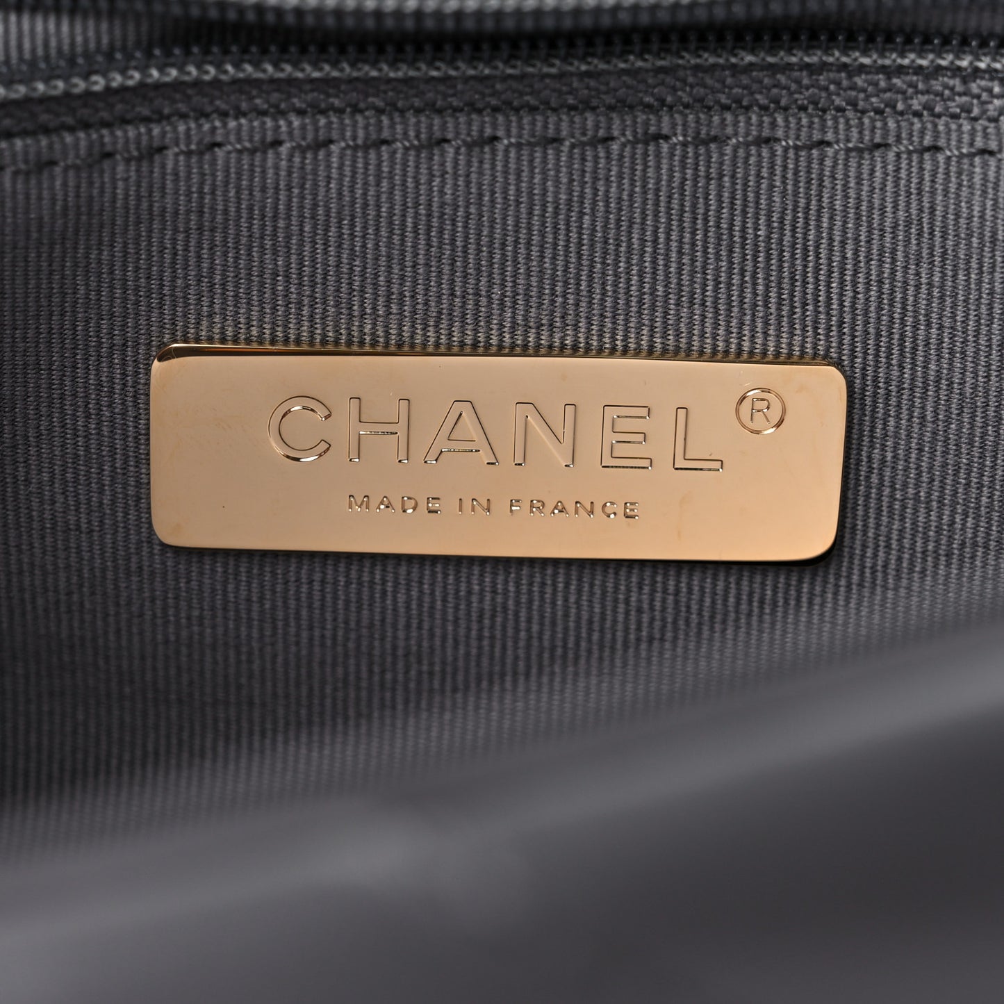 Lambskin Quilted Medium Chanel 19 Flap Dark Grey