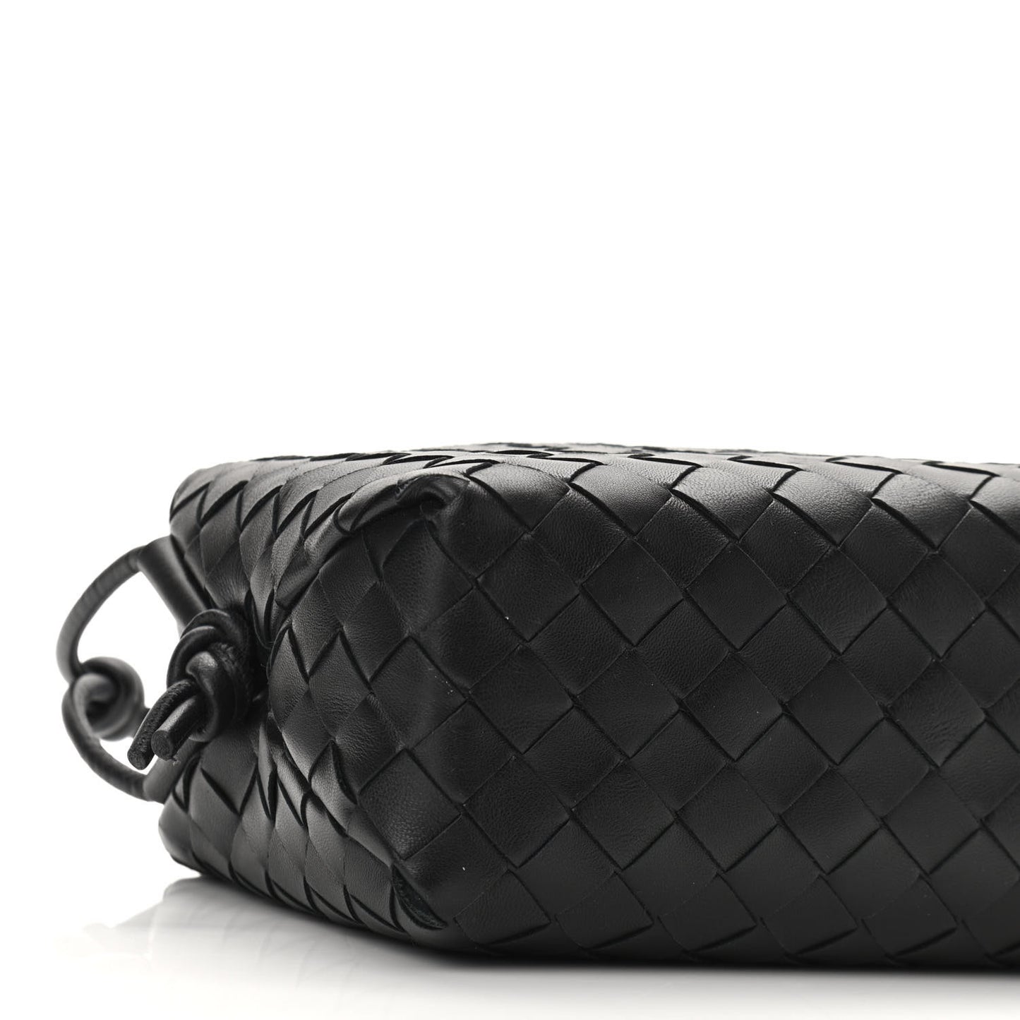 Nappa Intrecciato Small Loop Camera Bag Black