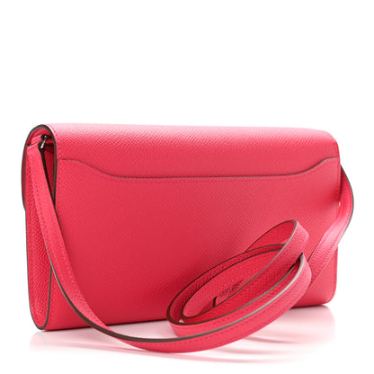 Hermes Epsom Alligator Lizard Constance Wallet To Go Rose Extreme 3 of 11