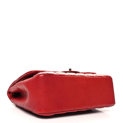 Chanel Caviar Quilted Jumbo Double Flap Red 4 of 13