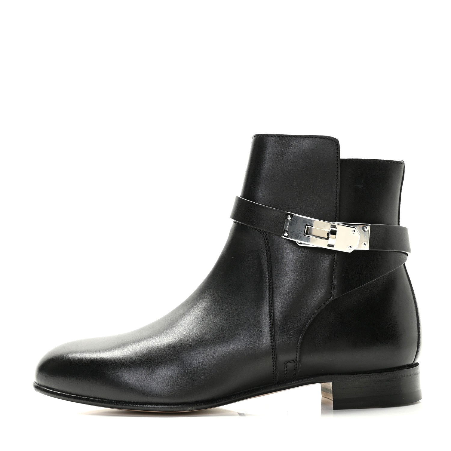 Hermes Calfskin Neo Low Boots 35.5 Black 1 of 8