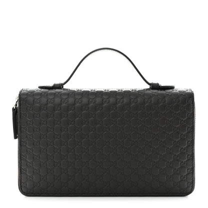 Gucci Microguccissima Zip Around Top Handle Travel Wallet Testa di Moro 1 of 10