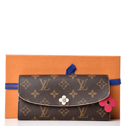 Louis Vuitton Monogram Bloom Flower Emilie Wallet 8 of 8