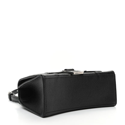 Balenciaga Grained Calfskin Hourglass Top Handle Bag XS Black 4 of 8