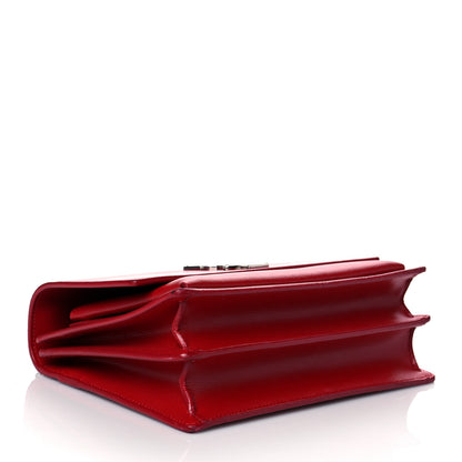 Saint Laurent Grained Calfskin Medium Monogram Sunset Red 4 of 9