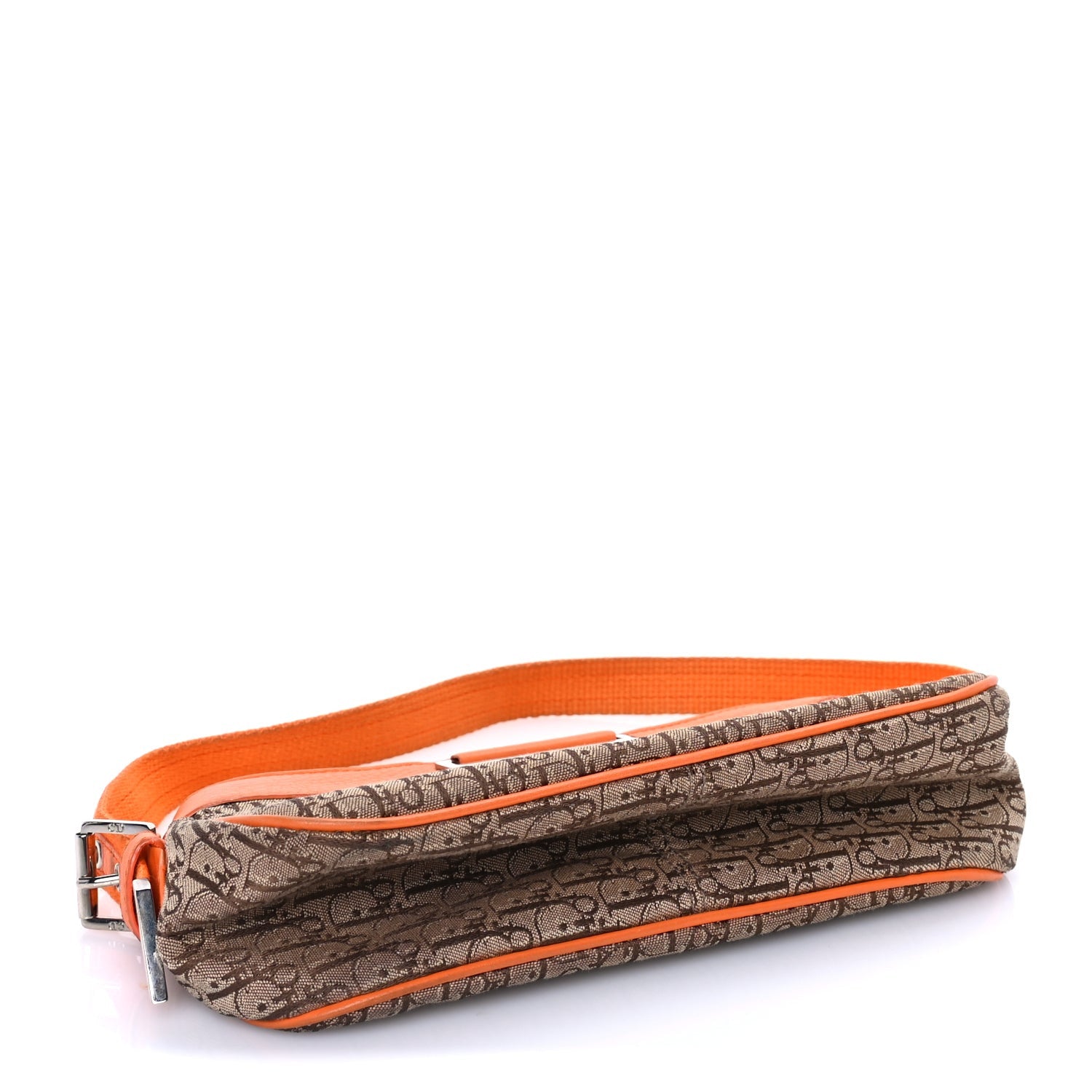Christian Dior Monogram Shoulder Bag Orange Beige 3 of 7