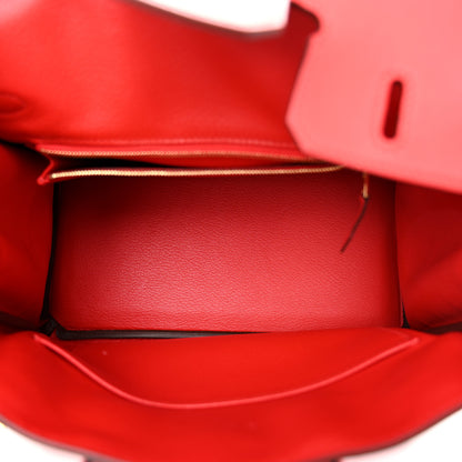 Hermes Swift Birkin 25 Rouge De Coeur 5 of 13