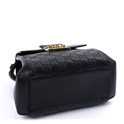 Gucci ssima Signature Padlock Backpack Black 3 of 8