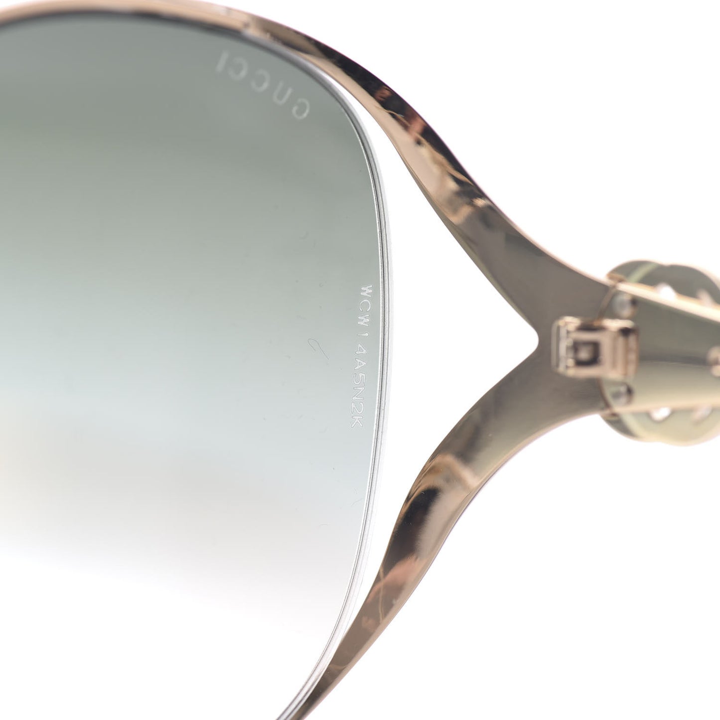 Metal Oversized Round Frame GG0225S Sunglasses Gold