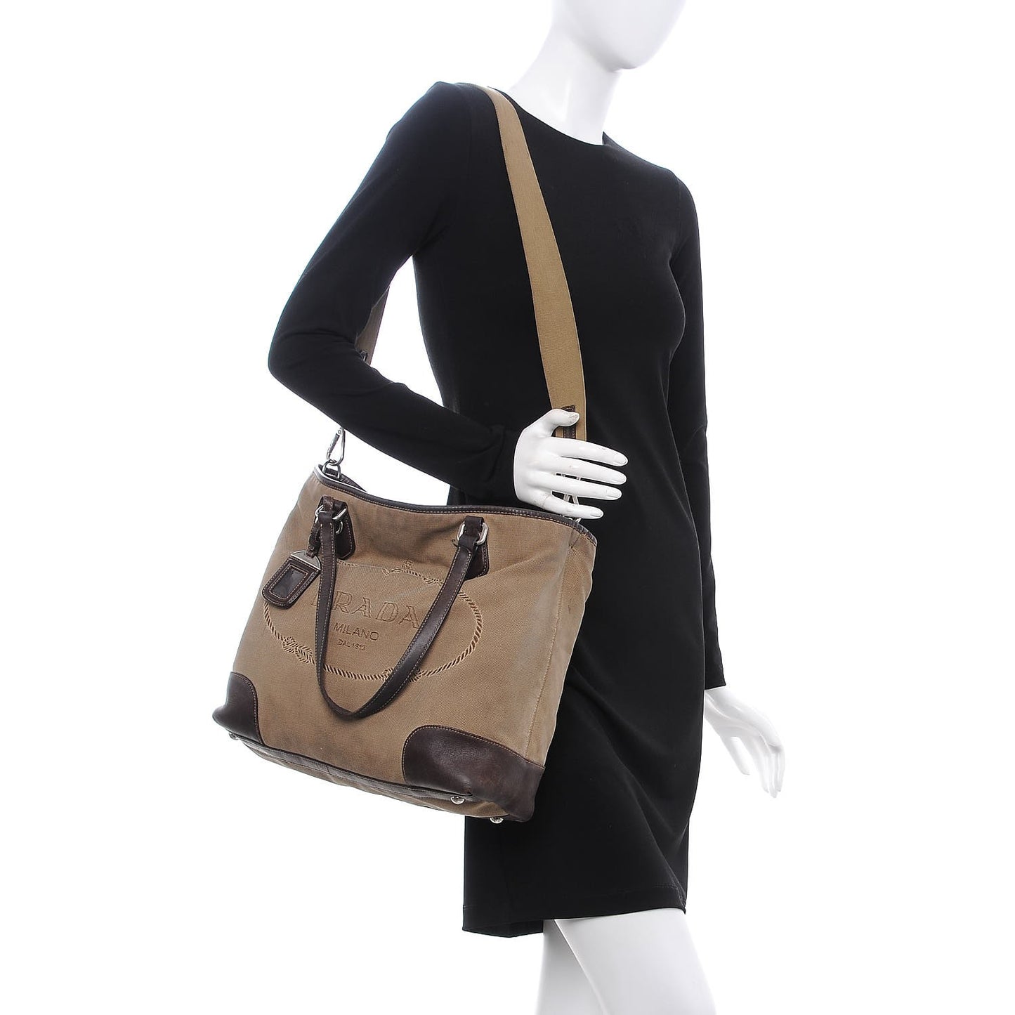 Jacquard Logo Tote Corda Moro