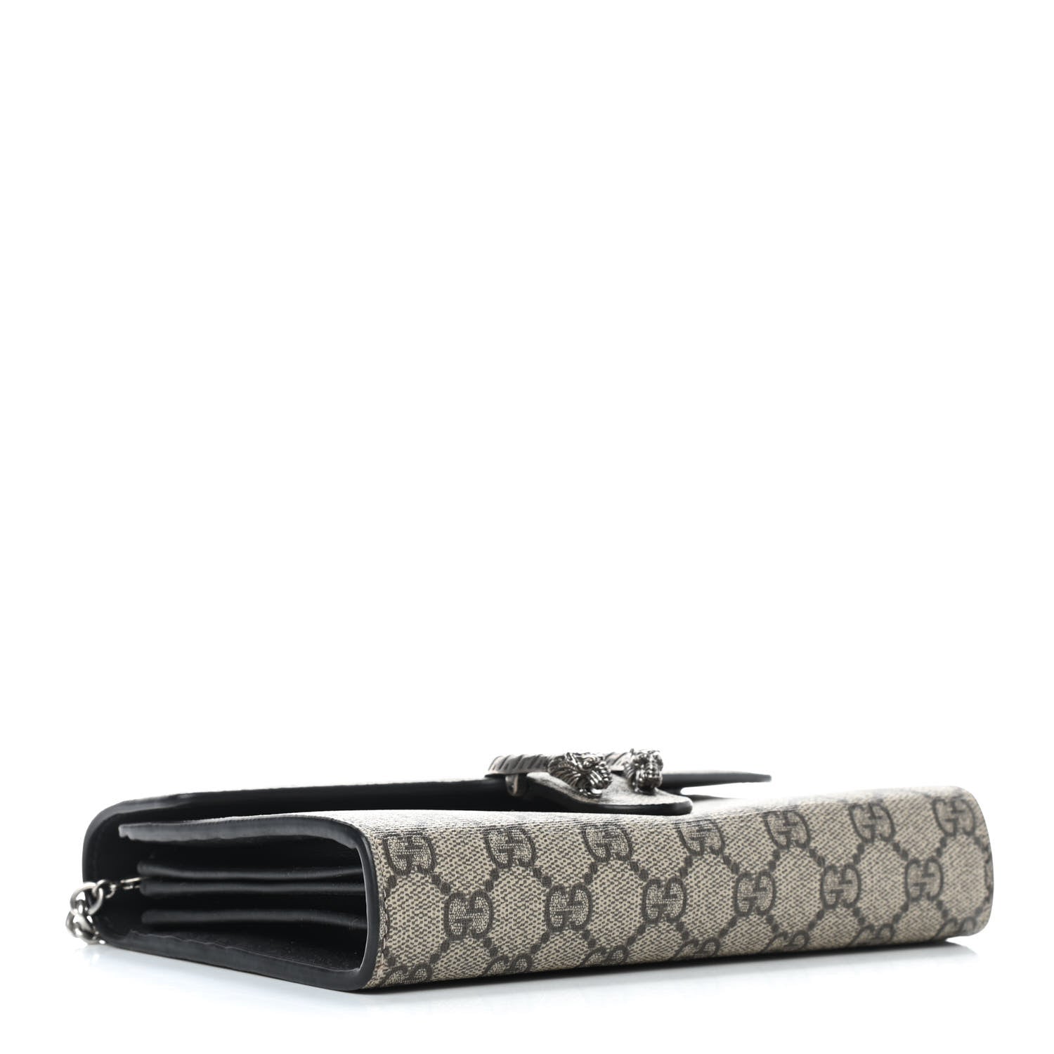 Gucci GG Supreme Monogram Mini Dionysus Chain Wallet Beige Black 3 of 8