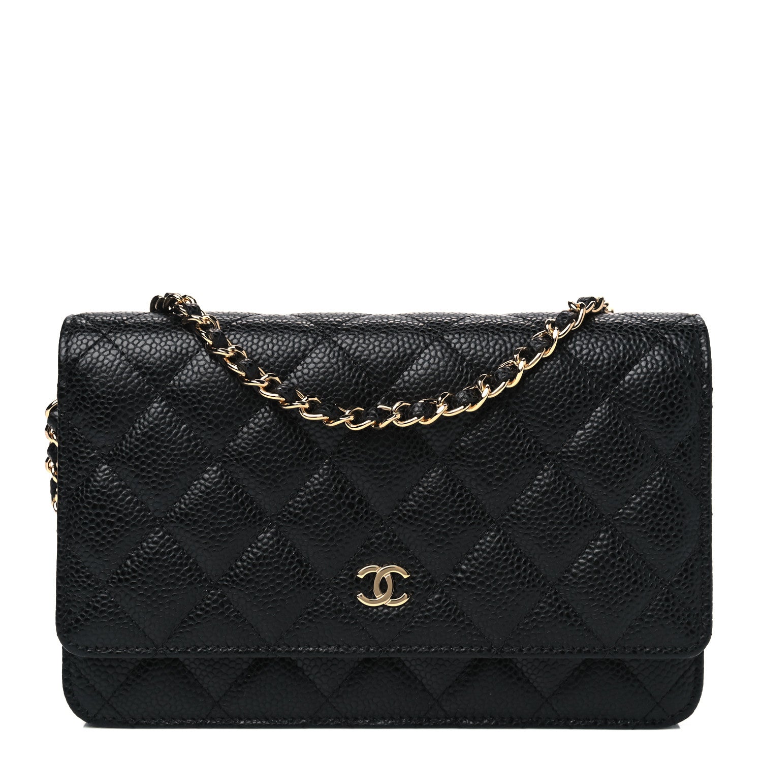 Chanel Caviar Quilted Wallet On Chain WOC Black 1 of 4