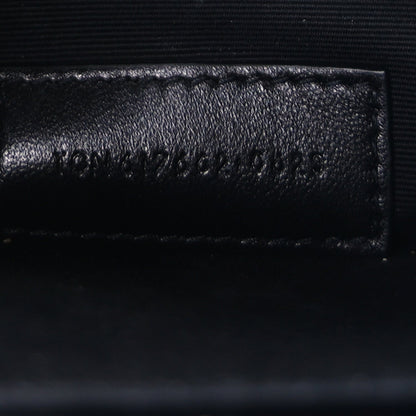 Saint Laurent Grain De Poudre Matelasse Chevron Monogram Envelope Clutch  Blanc Vintage 7 of 7