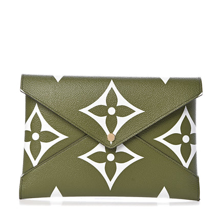 Louis Vuitton Monogram Giant Large Kirigami Pochette Kaki 1 of 8