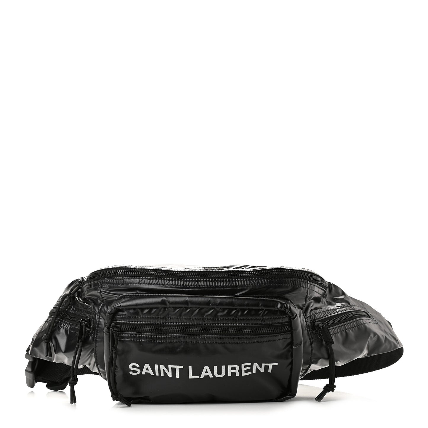 Nylon Logo Ripstop Body Belt Bag Black