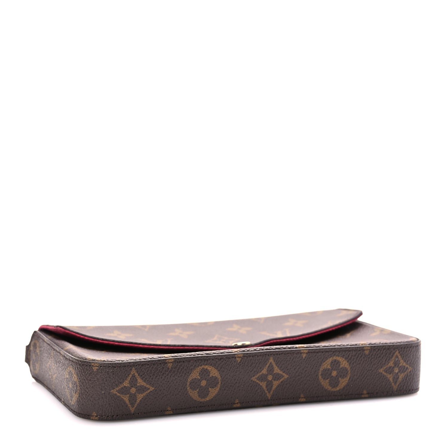 Louis Vuitton Monogram Pochette Felicie Chain Wallet Fuchsia 4 of 9