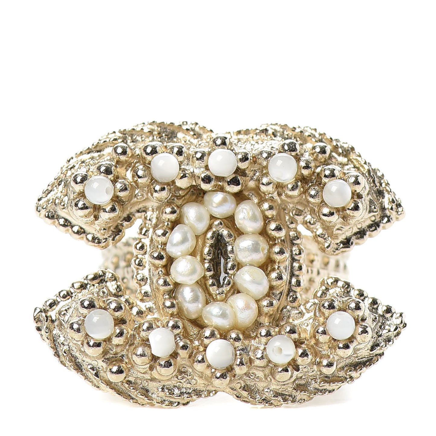 Pearl CC Ring 6 Gold