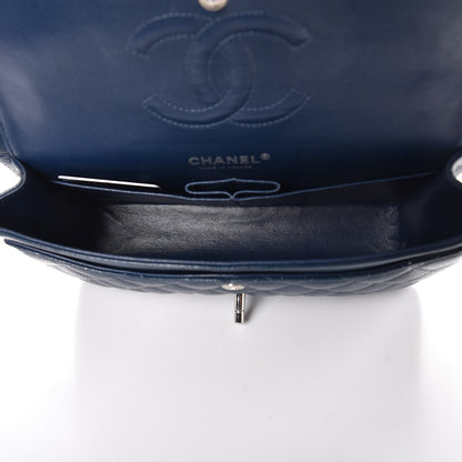 Chanel Caviar Quilted Medium Double Flap Navy 7 of 14