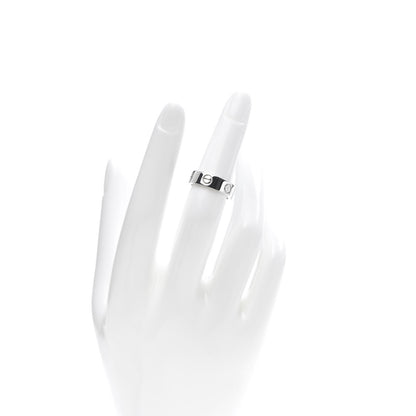 Cartier 18K White Gold 5.5mm LOVE Ring 49 4.75 2 of 5