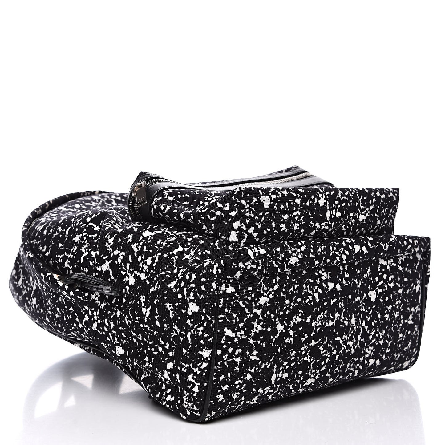 Printed Canvas Hunting Backpack Black White