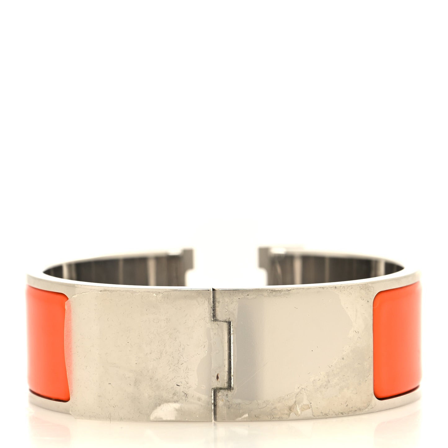 Enamel Wide Clic Clac H Bracelet PM Orange