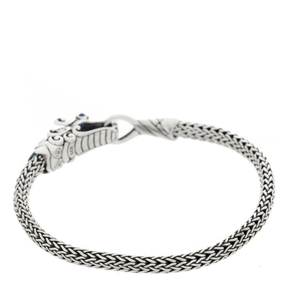 John Hardy Sterling Silver Blue Black Sapphire Naga Legends Bracelet 2 of 3
