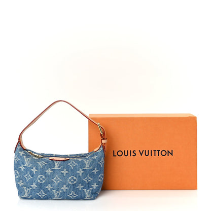 Louis Vuitton Monogram Denim Hills Pochette  Blue 9 of 9