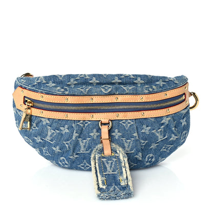 Louis Vuitton Monogram Denim High Rise Bumbag Blue 1 of 8
