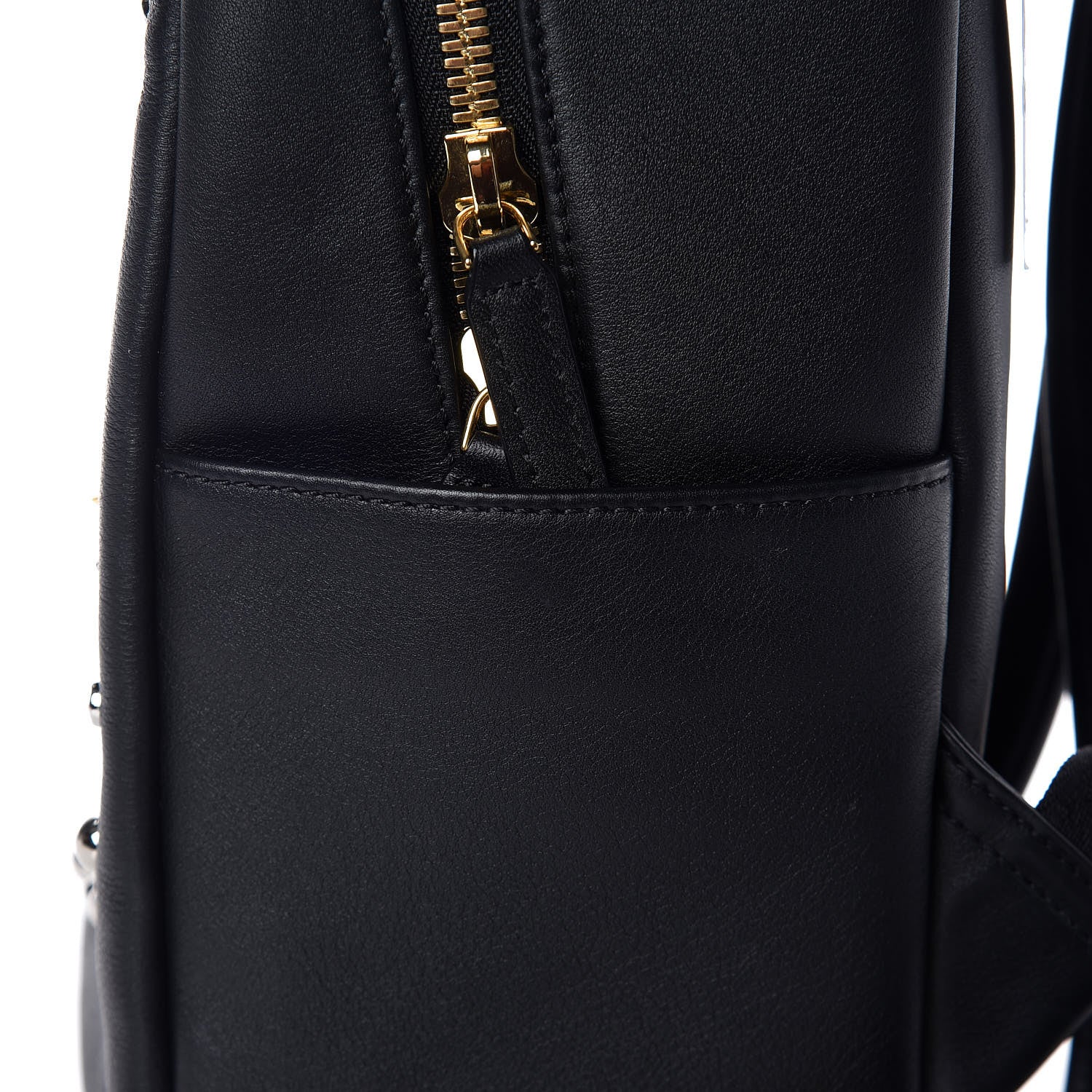 MCM Smooth Calfskin Radial Studded Stark Small Backpack Black 19 of 26