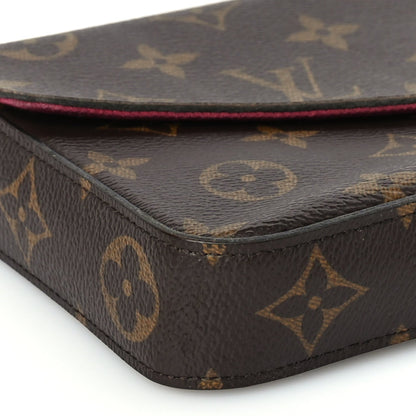 Louis Vuitton Monogram Pochette Felicie Chain Wallet Fuchsia 8 of 10