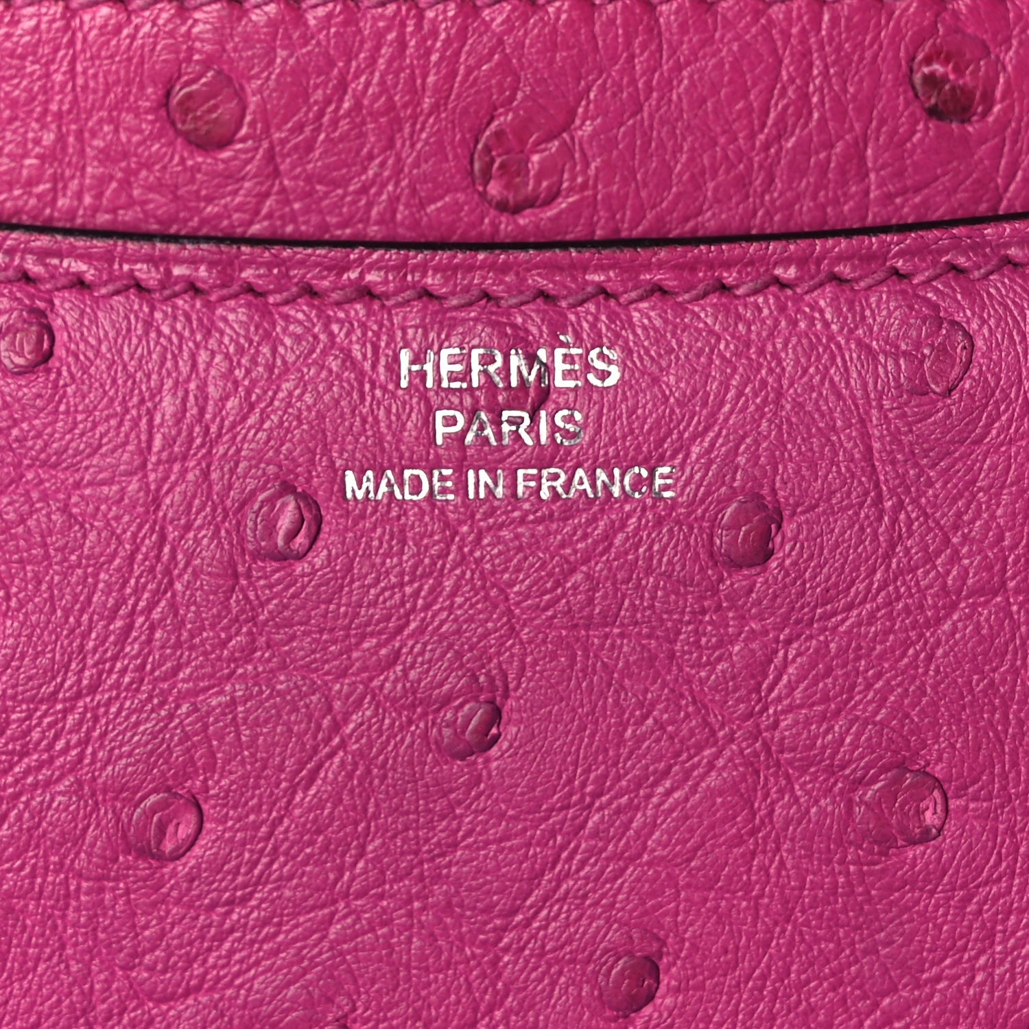 Hermes Ostrich Constance 18 Rose Pourpre 5 of 8