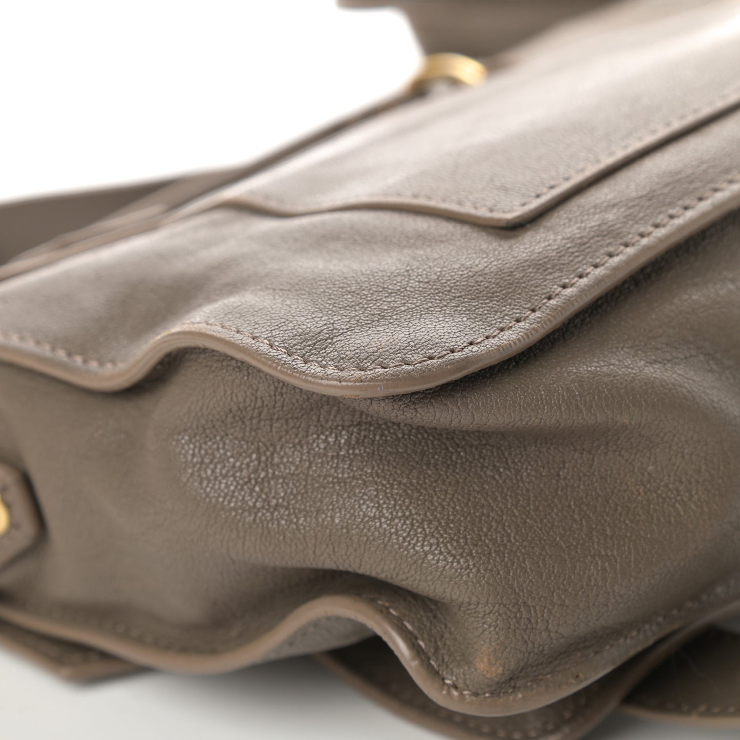 Lambskin Tiny PS1 Satchel Smoke