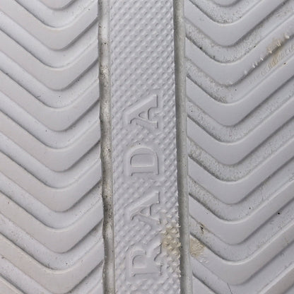 Prada Vitello Soft Logo Low Top Sneakers 38 White 7 of 10