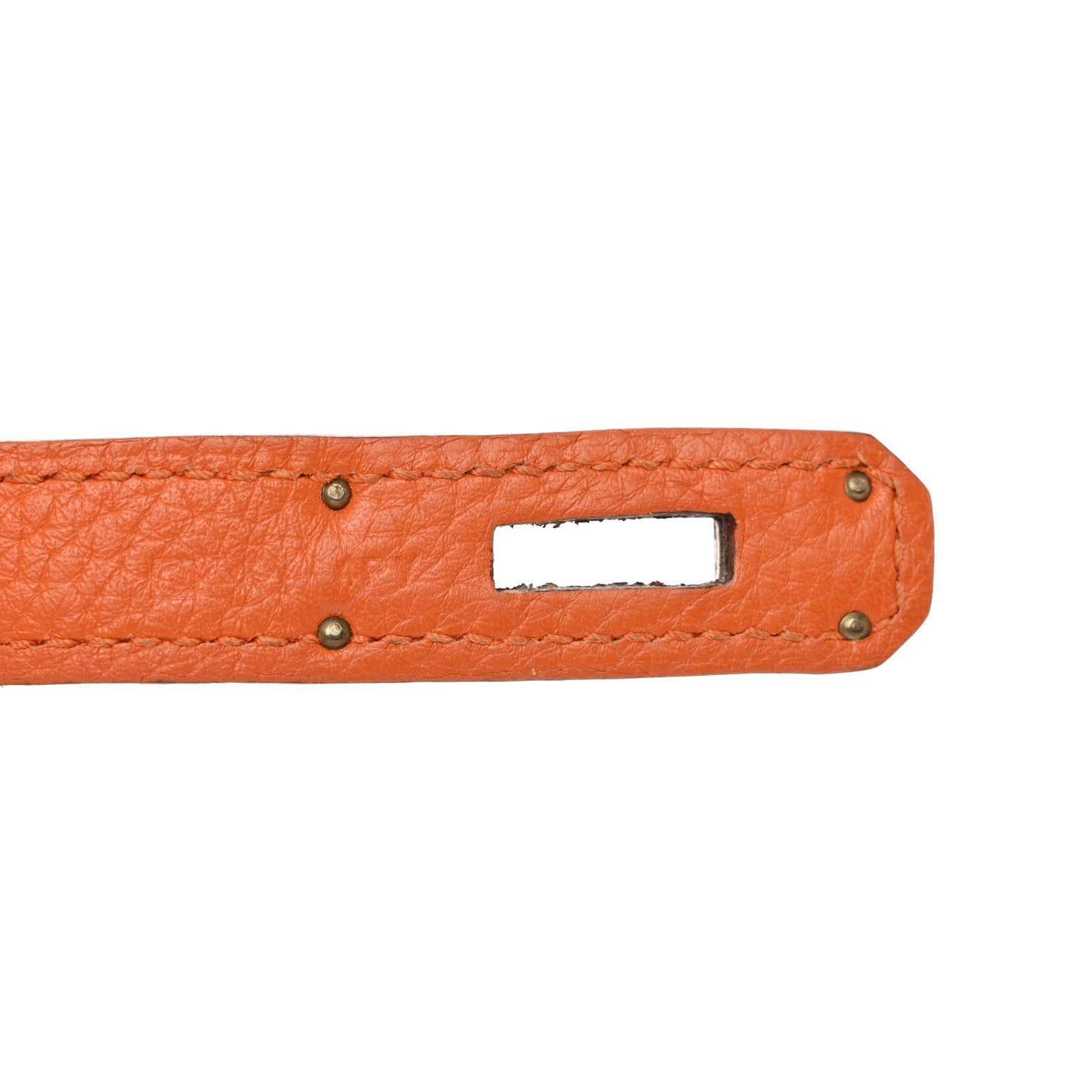 Hermes Taurillon Clemence Jypsiere 28 Orange 7 of 7