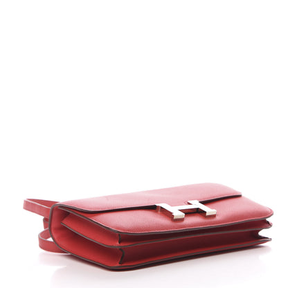 Hermes Epsom Constance Elan 25 Rouge Casaque 4 of 11