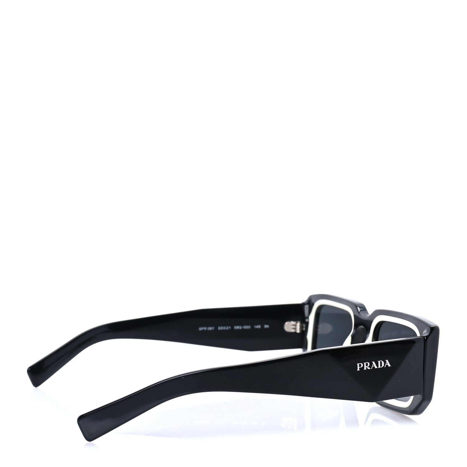 Prada Acetate Symbole Sunglasses SPR 06Y Black 3 of 7
