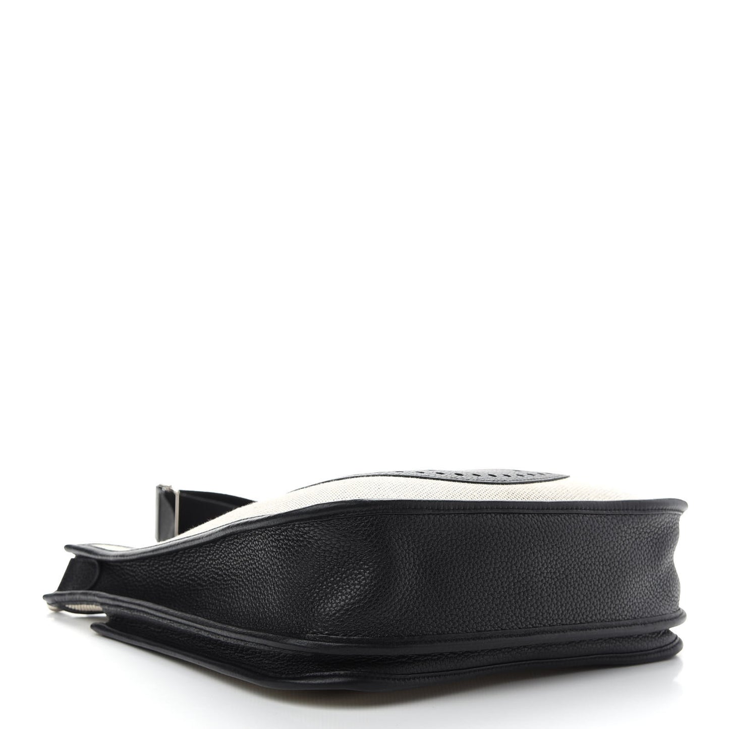 Toile Taurillon Clemence Evelyne III PM Ecru Black