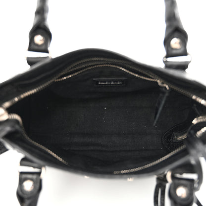 Balenciaga Agneau Classic Silver Hardware Mini City Black 5 of 11