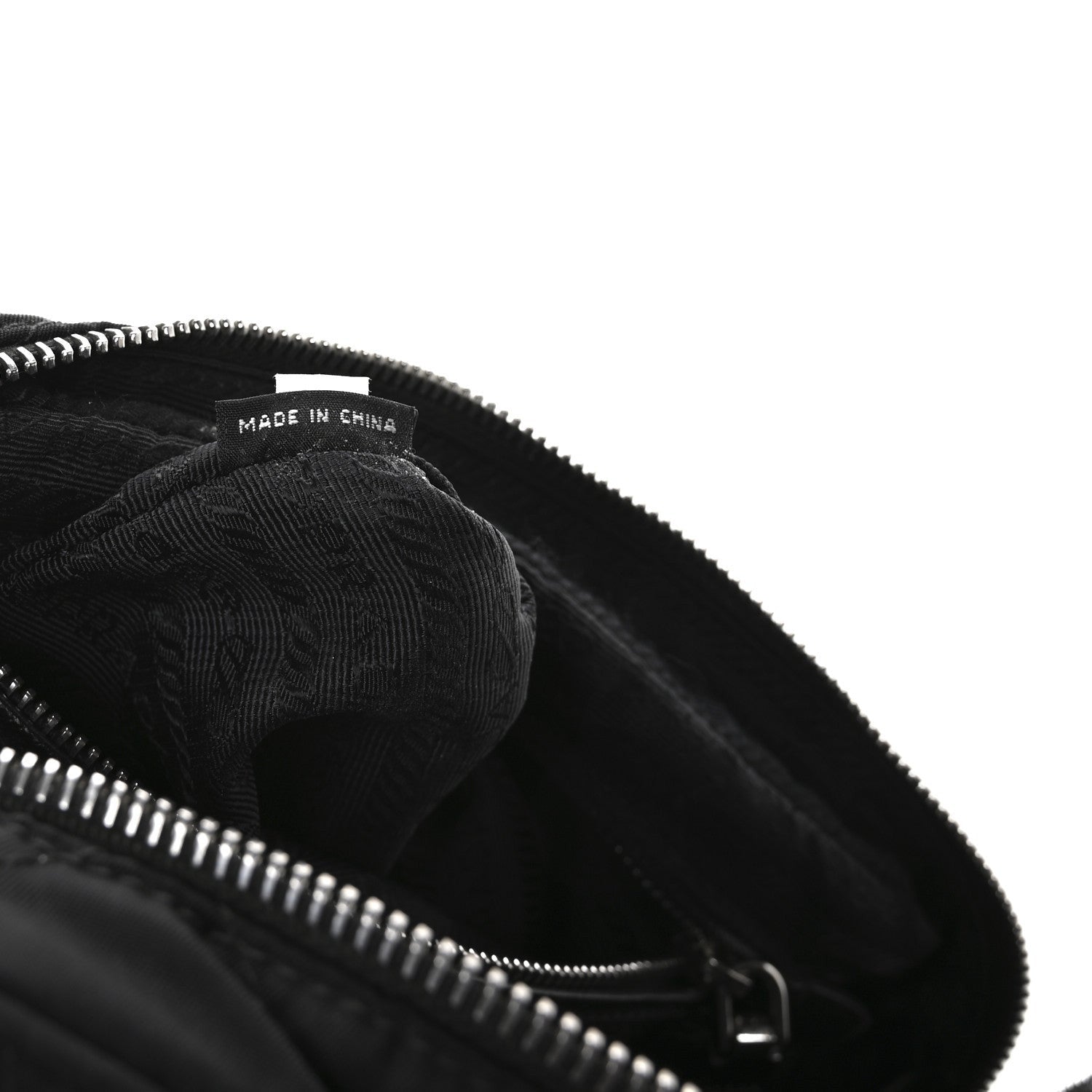 Prada Nylon Tessuto Impuntu Quilted Bandoliera Crossbody Bag Black 7 of 7