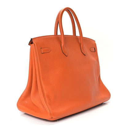 Hermes Togo Birkin 40 Orange 2 of 9