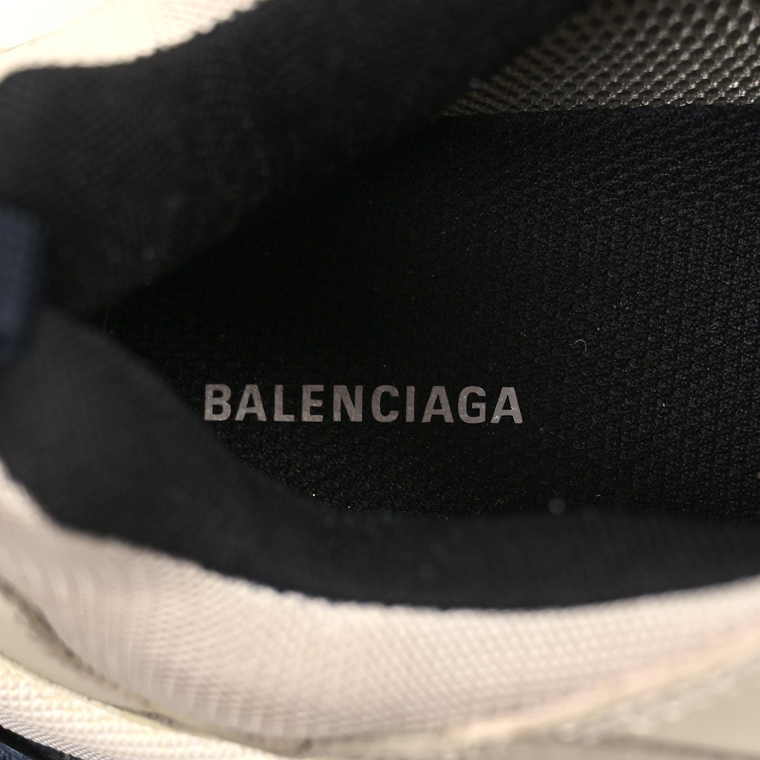Balenciaga Fabric Mesh Womens Triple S Sneakers 38 Beige Black 8 of 9
