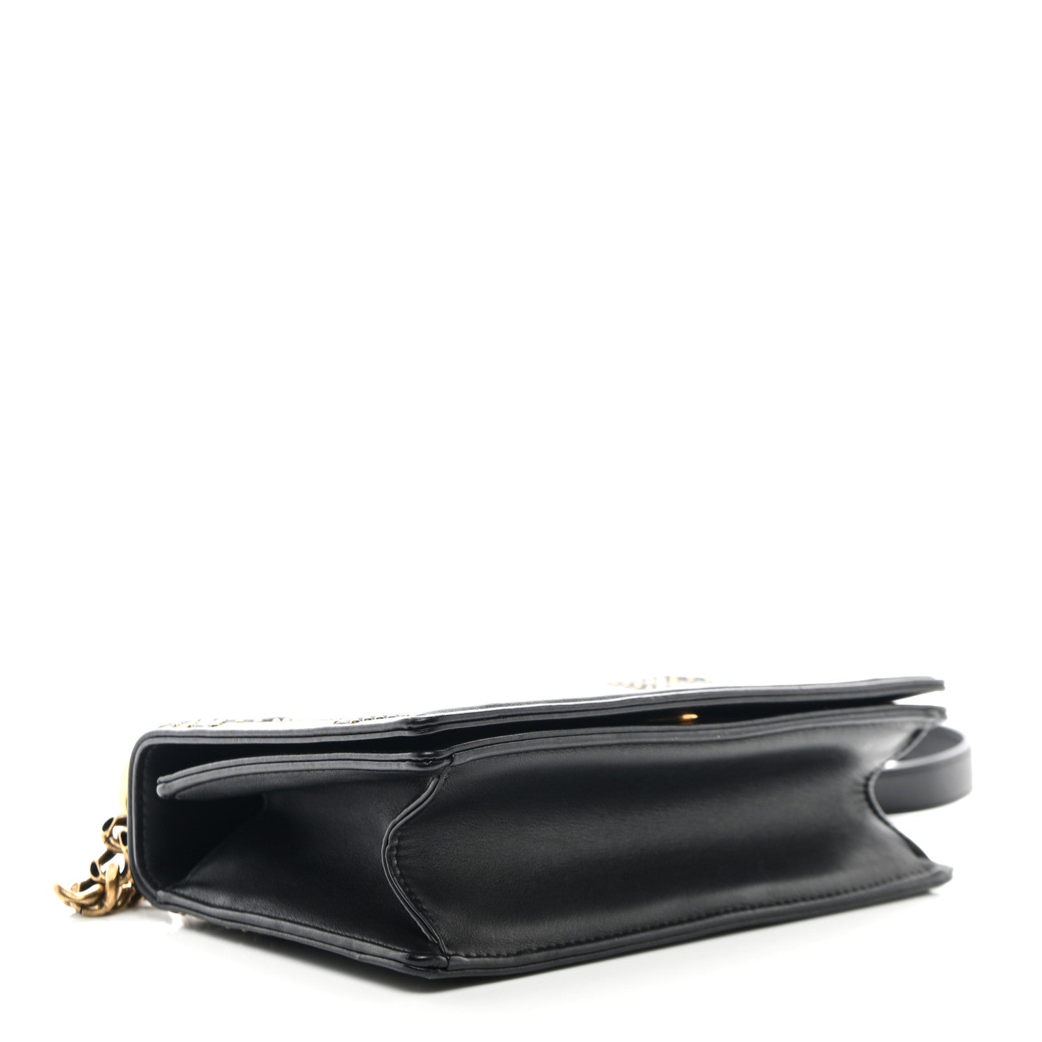 Christian Dior Lambskin Studded Small Diorama Flap Bag Black 4 of 11