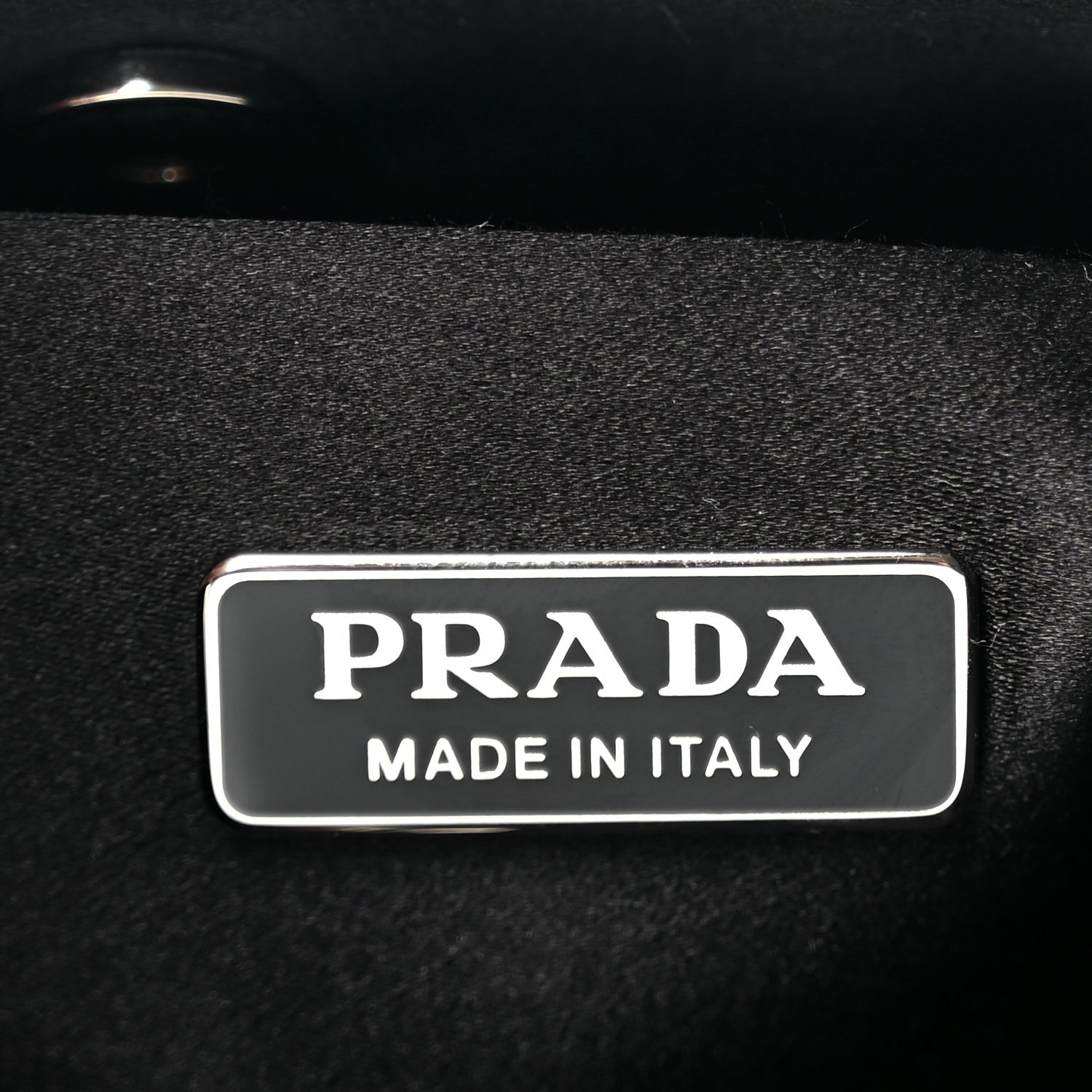 Prada Paillettes Sequin Logo Cleo Adjustable Strap Shoulder Bag Black White 5 of 8