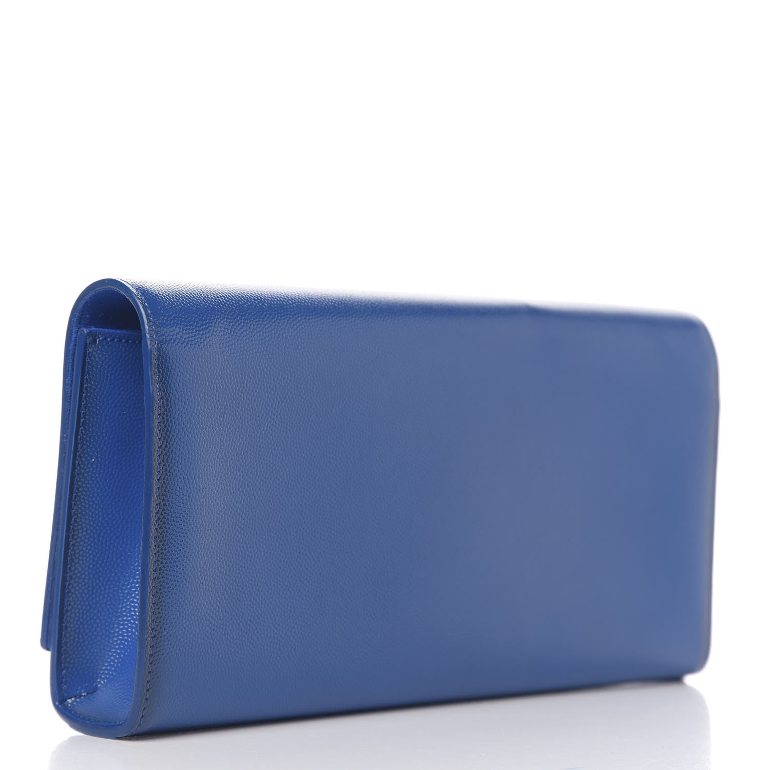 Saint Laurent Grain De Poudre Classic Monogram Cassandre Clutch Royal Blue 2 of 6