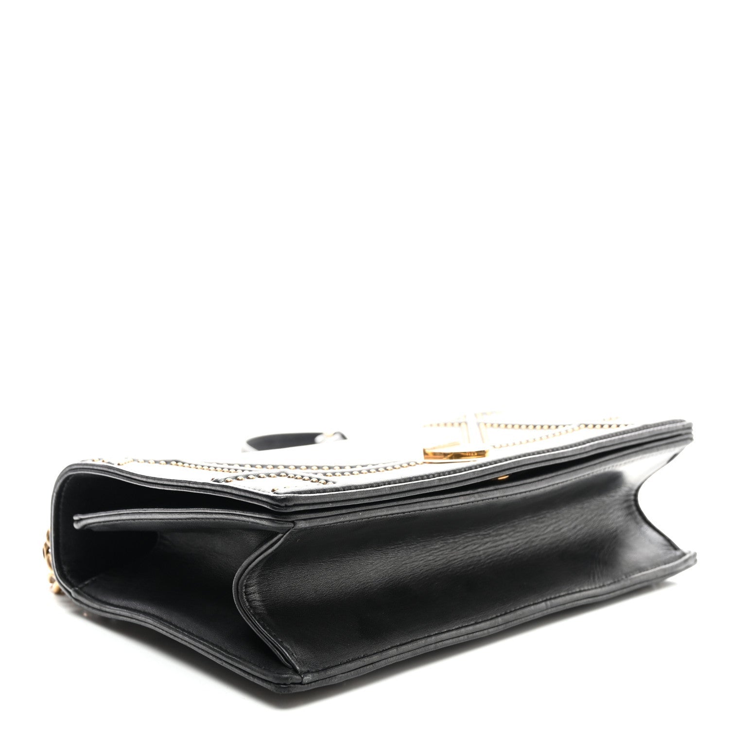 Christian Dior Lambskin Studded Medium Diorama Flap Bag Black 4 of 7